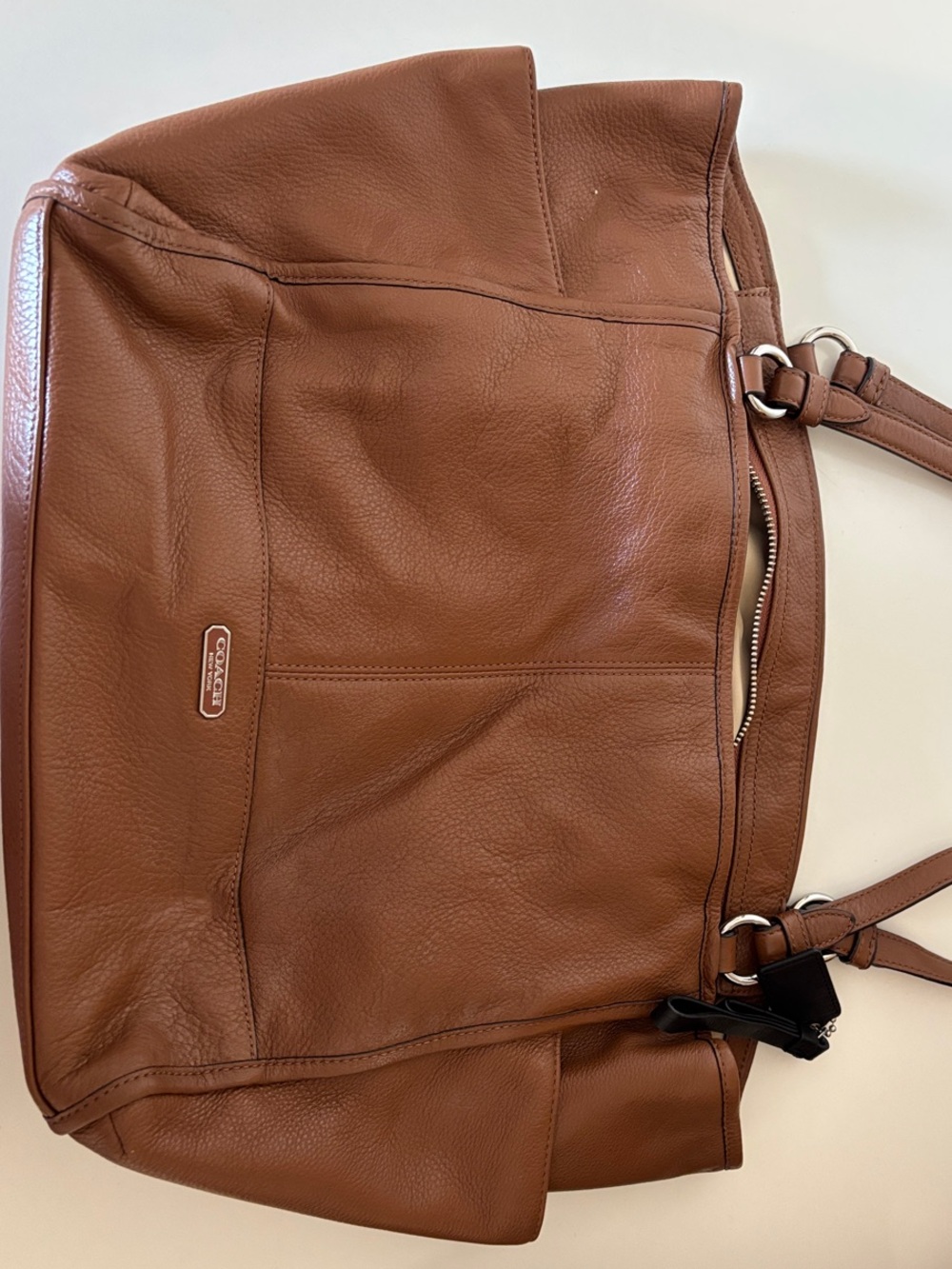 Coach Brown Pebbled Leather Purse